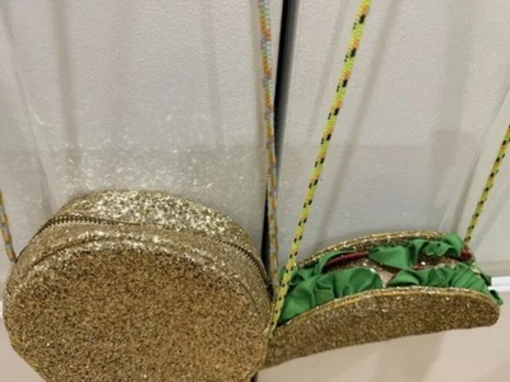 Crewcuts J. Crew Emoji Glitter Purses - Lot of 2 Nerd & Taco EUC